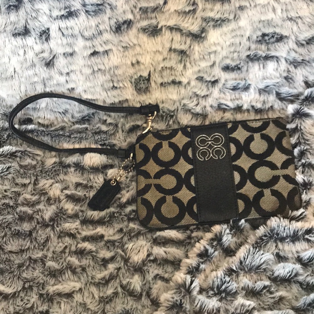 *Closet Closing* Black Coach Wristlet